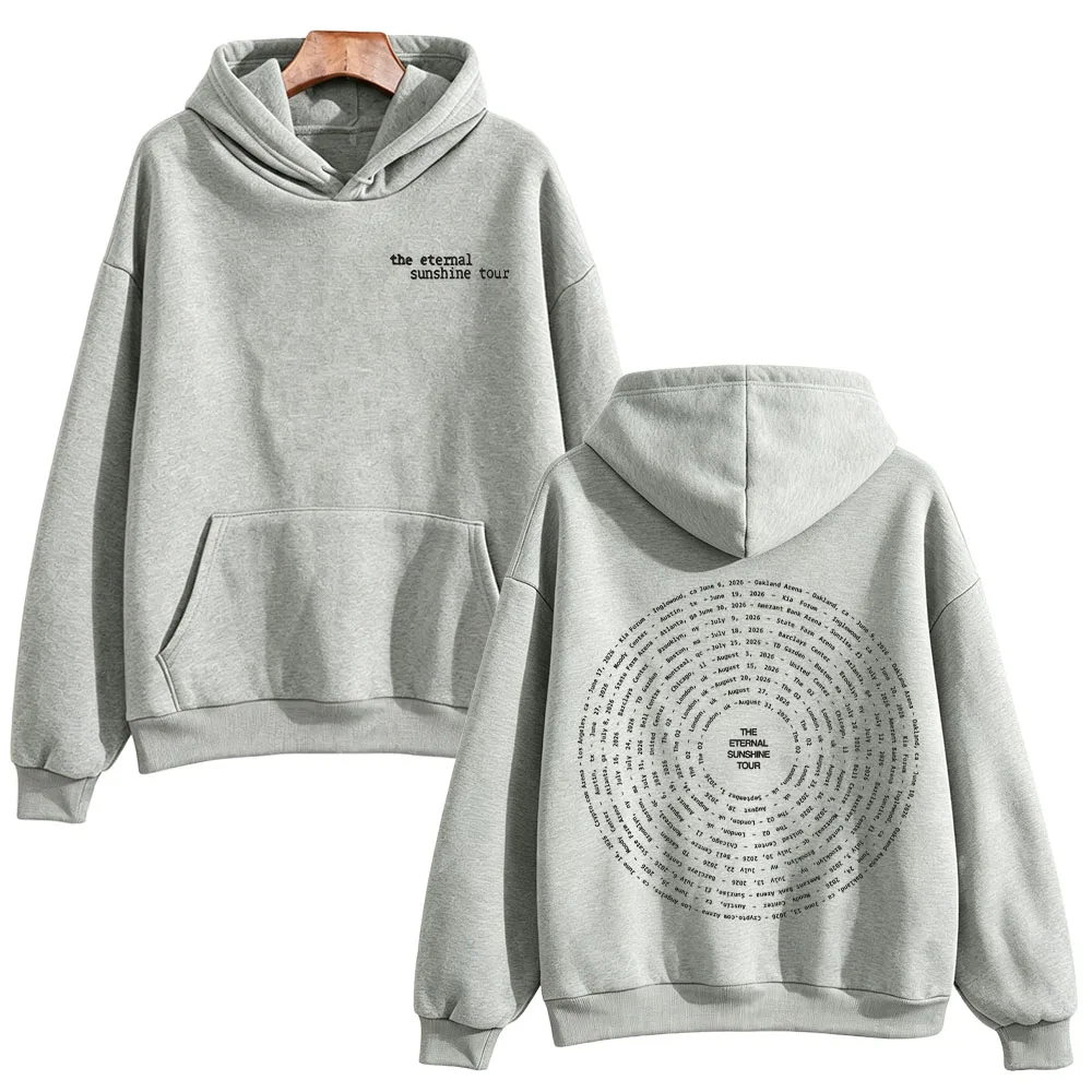 Eternal Sunshine Tour Swirl 2026 Hoodies Ariana Grande High Street Sweatshirts Fashion with Hooded Long Sleeve Pullovers Unisex