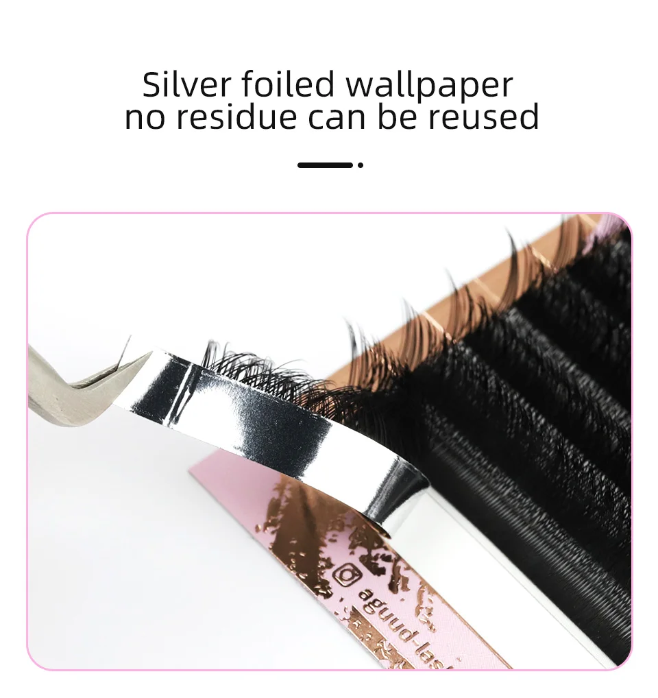 AGUUD Braune 4D W Wimpern YY 3D 4D 5DW geformte Spike Clover Wimpernverlängerung 3D Fairy Blooming Natural Woven YY Einzelwimpern – Detail 17