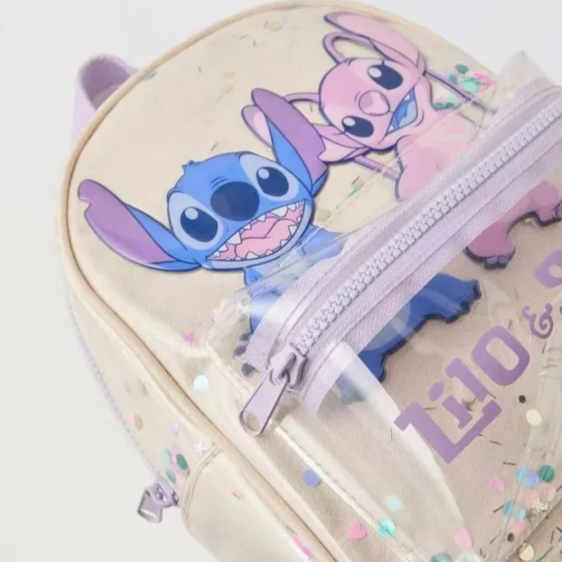 حقيبة ظهر ديزني ستيتش كارتونية عصرية ولطيفة للأطفال للأولاد والبنات حقيبة ظهر متعددة الوظائف مطرزة بالترتر لعمر 3-7 سنوات #4