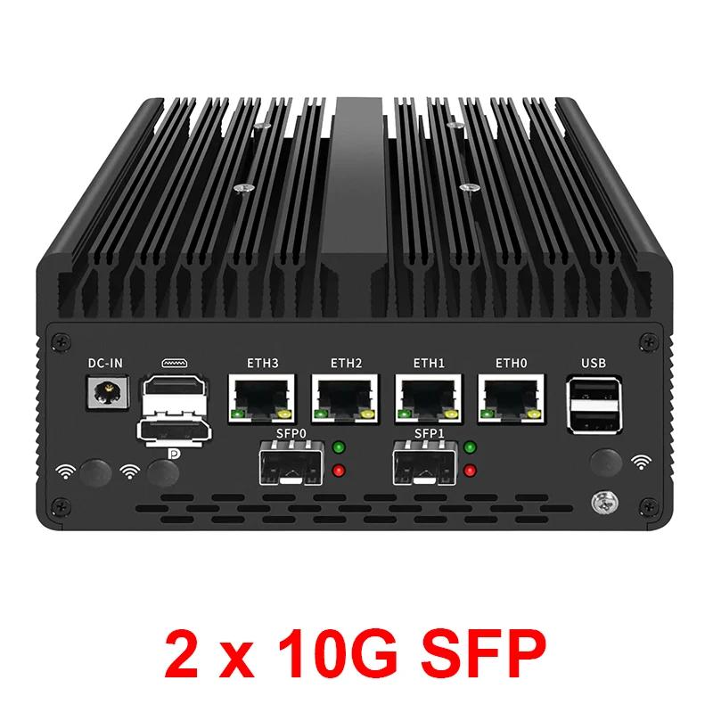 Partaker Firewall Mini PC Intel i7 13620H 8505 i5 13420H 4 x i226-V 2.5G 2*DDR5 SFP NVMe Komputer Przemysłowy Serwer Domowy Proxmox