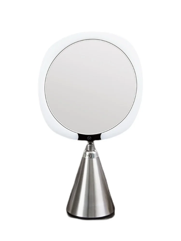 

French IVLISA light luxury cosmetic mirror with lamp led fill light desktop vanity mirror double-sided portable mirror