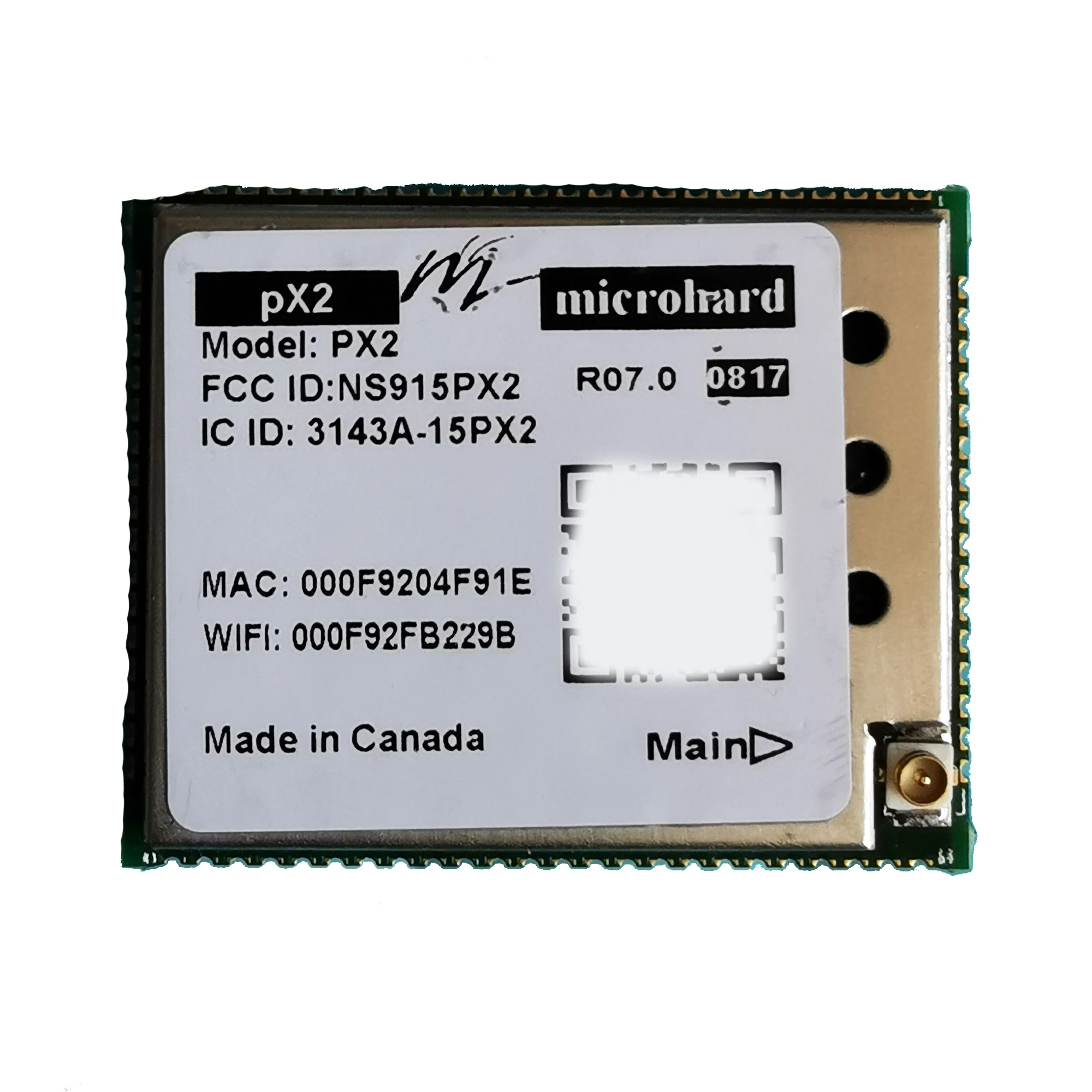 Módulo de transmissão de imagem Microhard pX2 OEM1WMiniature 2.4GHz EthernetSerialWIFI Router MHS 185200 módulo de transmissão de imagem de drone