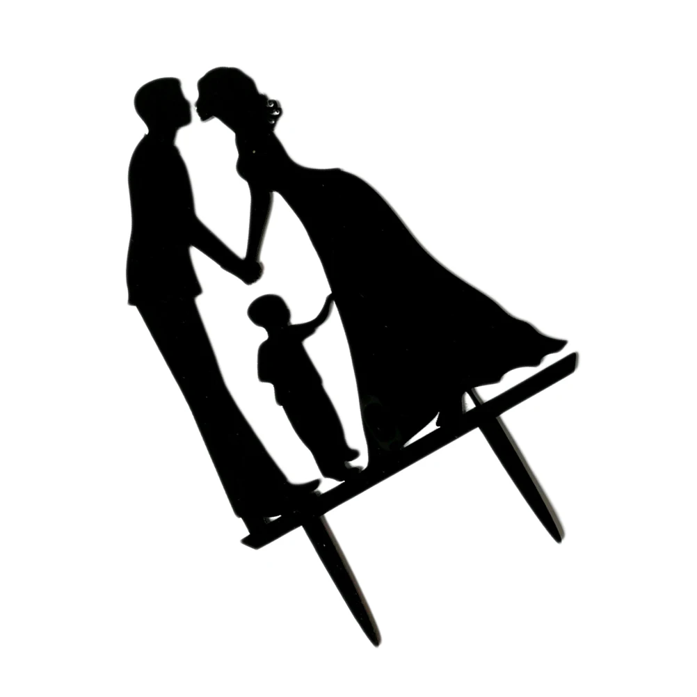 

Acrylic Bride Groom Cake Topper Son Romantic Wedding Decoration Vintage Marriage Anniversary Rustic Cake Toppers