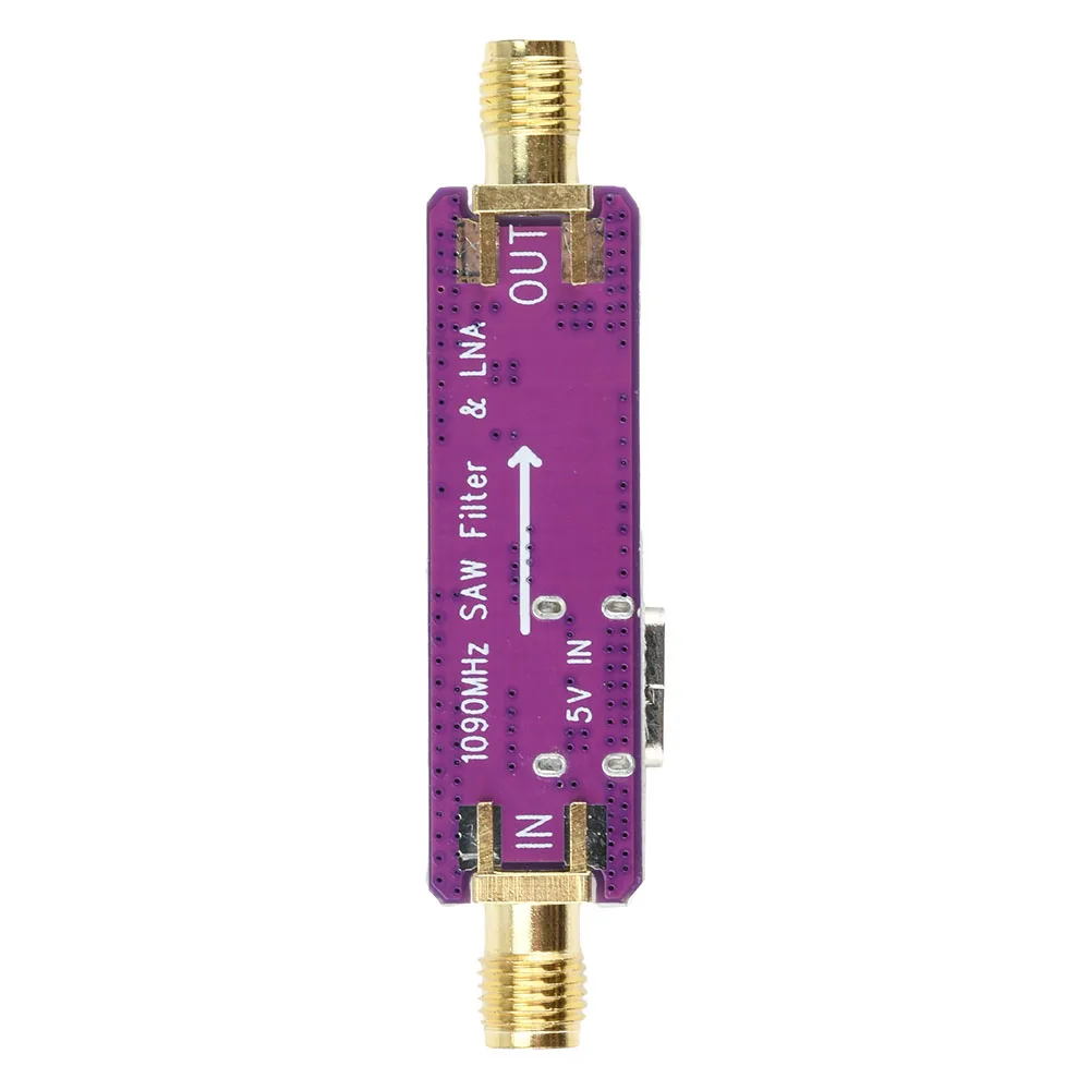 

DC 5V Type C 1090MHz ADS-B Active SAW Filter and LNA Low Noise Amplifier Module TA1090EC+TQP3M900 21dB of Gain