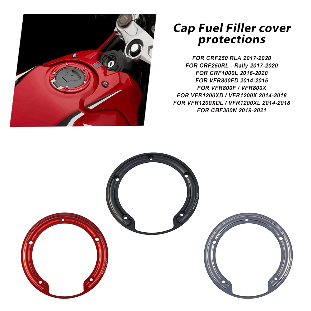 Cap Fuel Filler cover protections For Honda CRF250 RLA CRF250RL-Rally CRF1000L VFR800FD VFR800F VFR1200XD VFR1200X CBF300NA2020