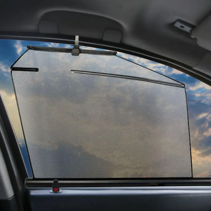 Automatic Lifting Front Side Window Protector Cover UV Protection Car Window Sun Shades Car Sun Block Curtains
