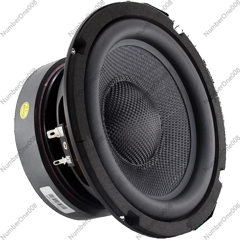 6.5inch Hifi Audiophile-grade Subwoofer Pure Tone Speaker Fiberglass Woven Sound Basin Professional Large Steel Cannon Round