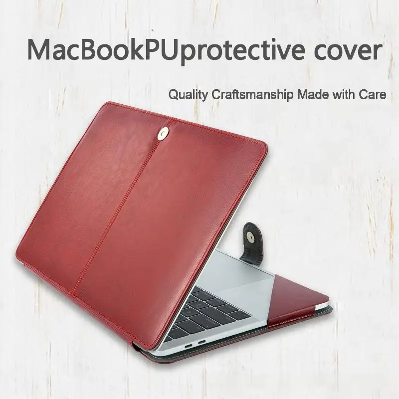 

Leather Laptop Case For Apple Macbook Pro Air 13.3 15.4 Inch Sleeve Protective Notebook Retro Cover MacBookPUprotective cover