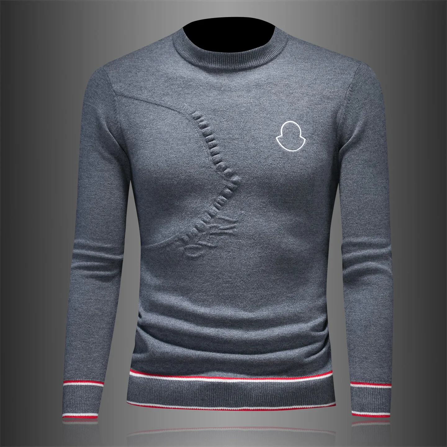 

Мужской вязаный шерстяной свитер с круглым вырезом, базовый слой, зимний, новый, мягкий, из смесовой шерсти, приталенный, с длинным рукавом, для молодежи