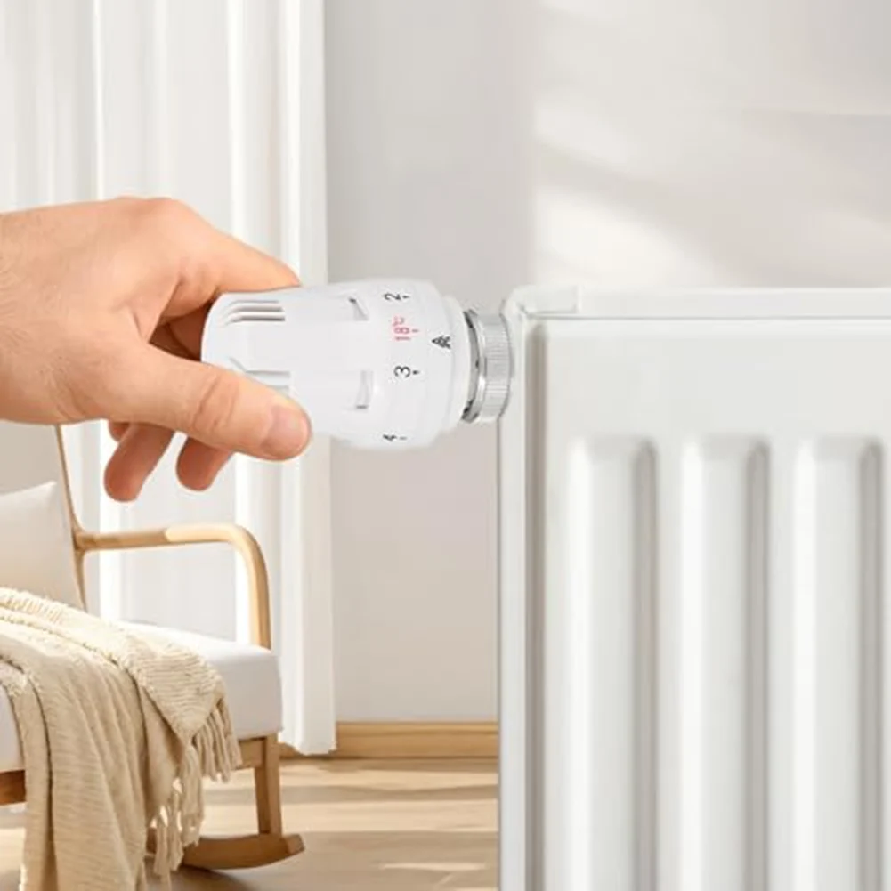 2pcs หม้อน้ํา Thermostatic วาล์ว Thermostatic หัวหม้อน้ําความร้อนหัว Controller หม้อน้ํา M 30X1.5 หม้อน้ําเทอร์โมหัว