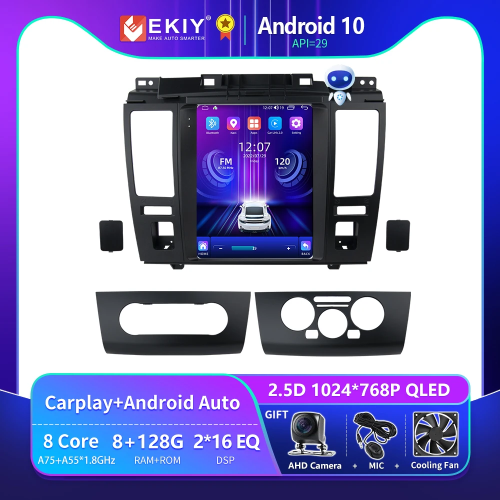 

EKIY T9 Tesla Vertical Style Car Radio For Nissan Tiida C11 2004 - 2013 Multimedia Navigation GPS Android Carplay Auto 2 DIN DVD