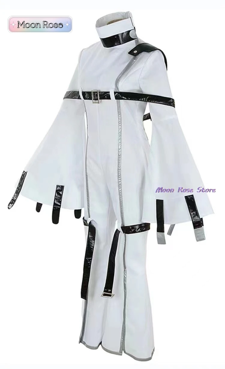 Japanese Anime Code Geass: Hangyaku no Lelouch Cosplay Costumes C.C. Cosplay Costume White Strait-Jacket Jumpsuits