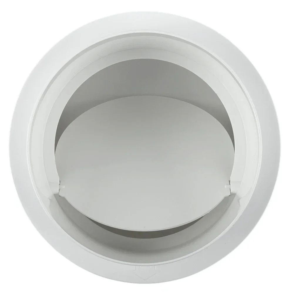 Bathroom Check Valve Ventilation White 100mm 110mm 120mm 150mm 200mm 80mm For Bathroom Fan For Ventilation PVC