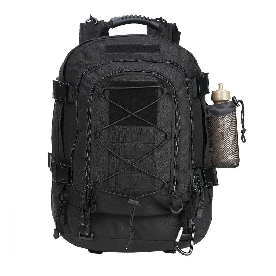 Tactical Backpack for Men Military Backpack with DIY System for Travel, Work,Camping,Hunting,Hiking,Sports BLACK