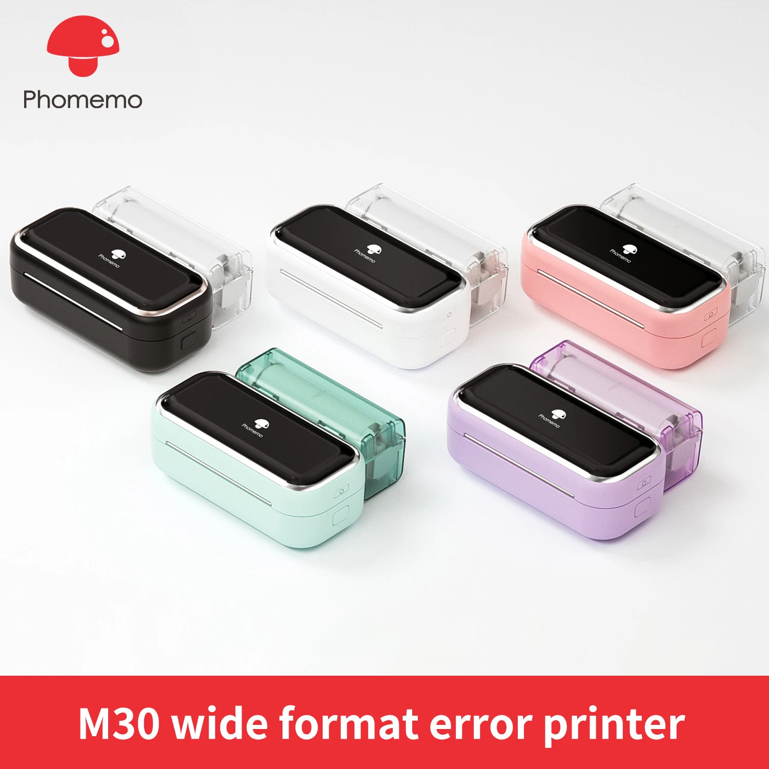 Phomom03 – imprimante Photo Portable sans fil, Mini-code à barres, sans encre, pour étiquettes de téléphone