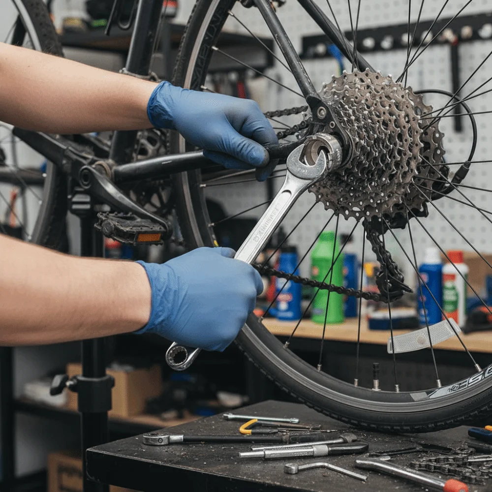 

High Carbon Steel Flywheel Disassembly Tool 16T 17T 18T Silver Removal Install Tool Bicycle Repair Tools Bicycle Maintenance