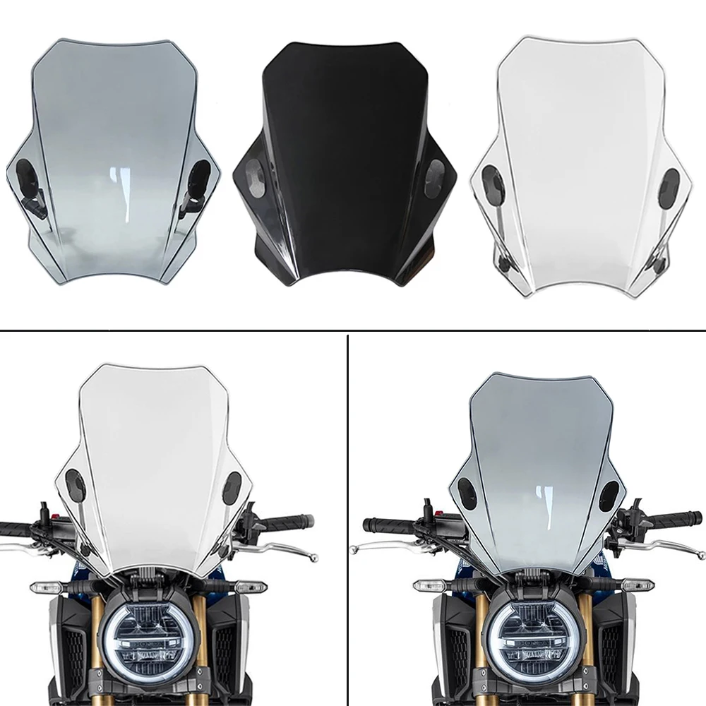 Motorcycle High quality ABS plastic Adjustable Windshield Bat For HONDA CB650R NEO SPORTS CAFE CB900F HORNET CBF500 CBF600