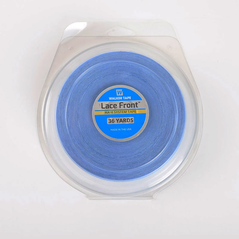 1 Rolle 36 Yard Walker Blaues Lace-Front-Haarsystem-Klebeband Doppelseitiges Klebeband für Perücken, Toupets und Haarverlängerungen – Detail 2