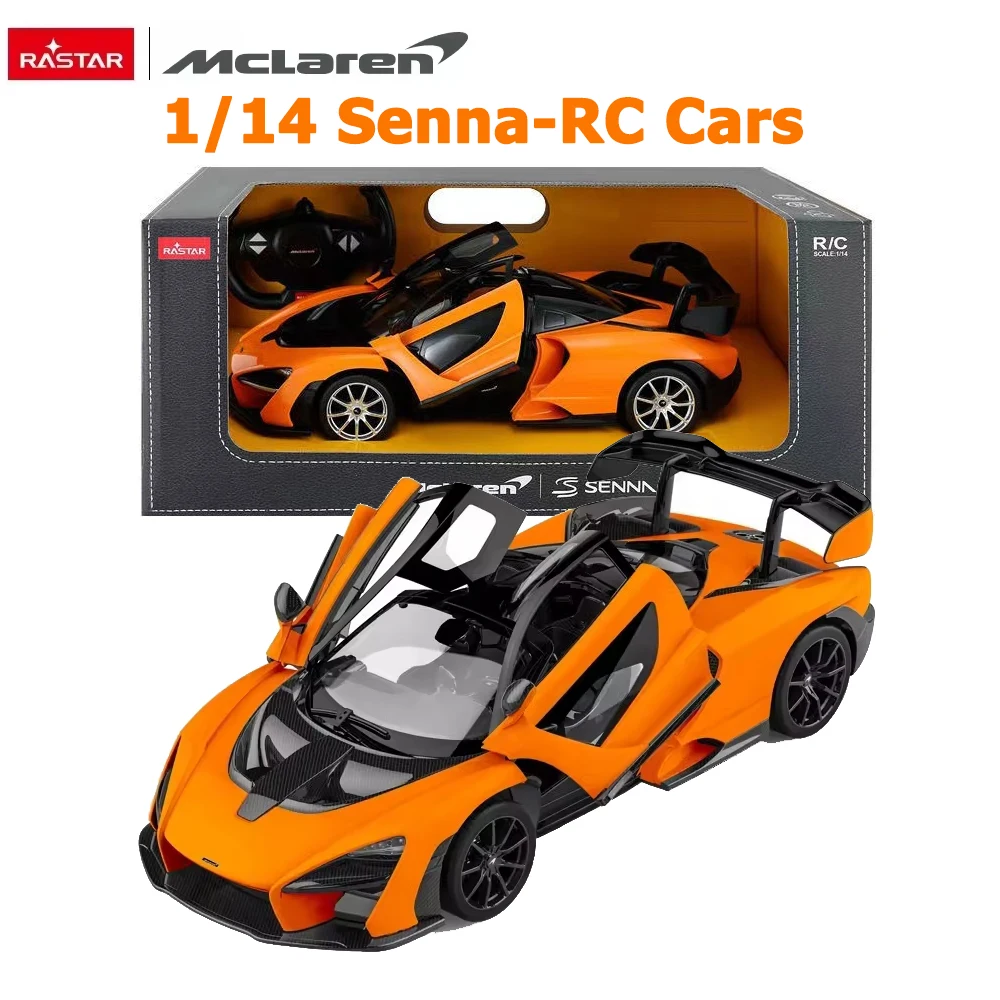 

1:14 RASTAR Mclaren Senna RC автомобиль со светодиодной подсветкой 600 мАч батарея открывающиеся двери резиновые колеса игрушки собирают для детей и взрослых