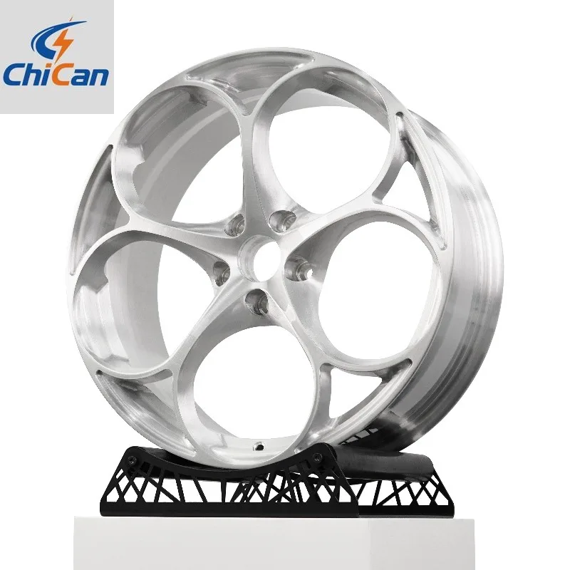 

【2026】Колёсные диски Chican Custom Forged Monoblock, ярко-серебристые, с изогнутыми спицами, 18-21 дюйм, для Alfa Romeo Stelvio