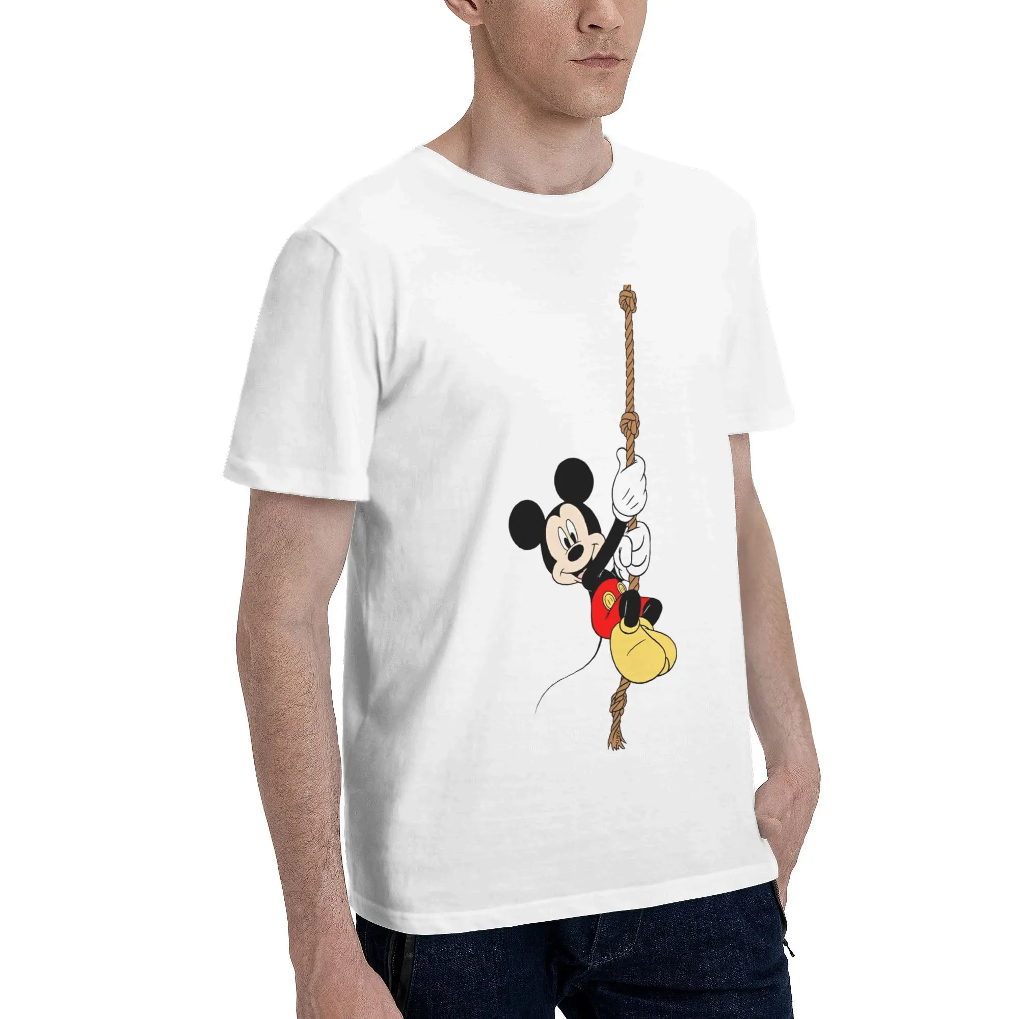 Mickey Mouse disney minnie Merch Unisex T Shirt Cotton Tee Graphic Printing  T-shirt Clothes