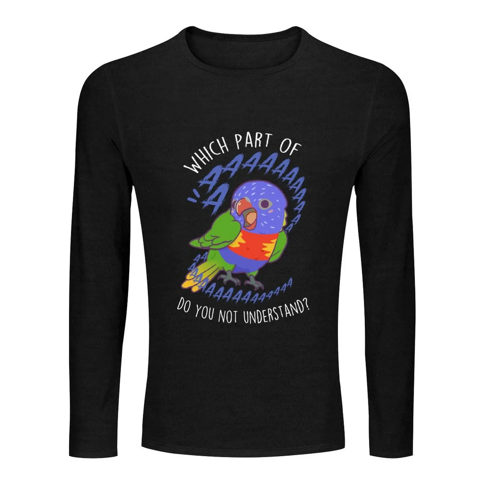 Rainbow Lorikeet Parrot Aaaa Long T-Shirt cute clothes hippie clothes workout shirts for men