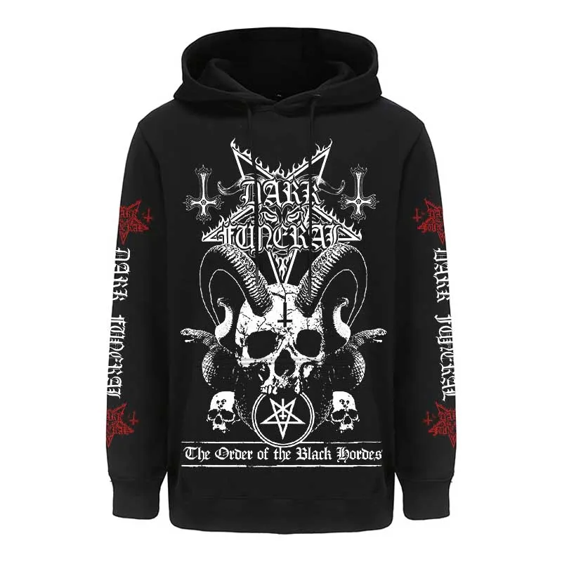 

Black Metal Dark Funeral Hoodie Sweatshirts Men/women Hip Hop Streetwear Hoody Tops Harajuku Styles Oversized Hooded Clothing