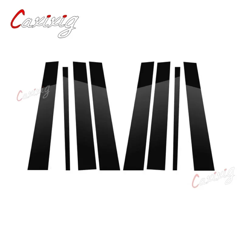 New 8PCS Polished Pillar Posts Fit For BMW X5 E53 2000-2006 Window Trim Cover BC Column Sticker