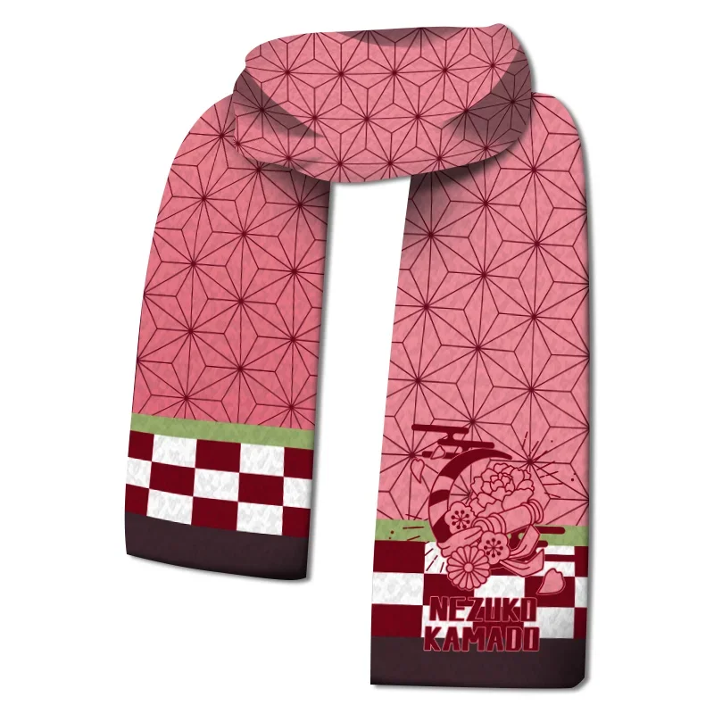 Anime Demon Slayer Cosplay Keep Warm Fine Goods Withstand The Cold Neckerchief Comfort Autumn and Winter Scarf Birthday Gift