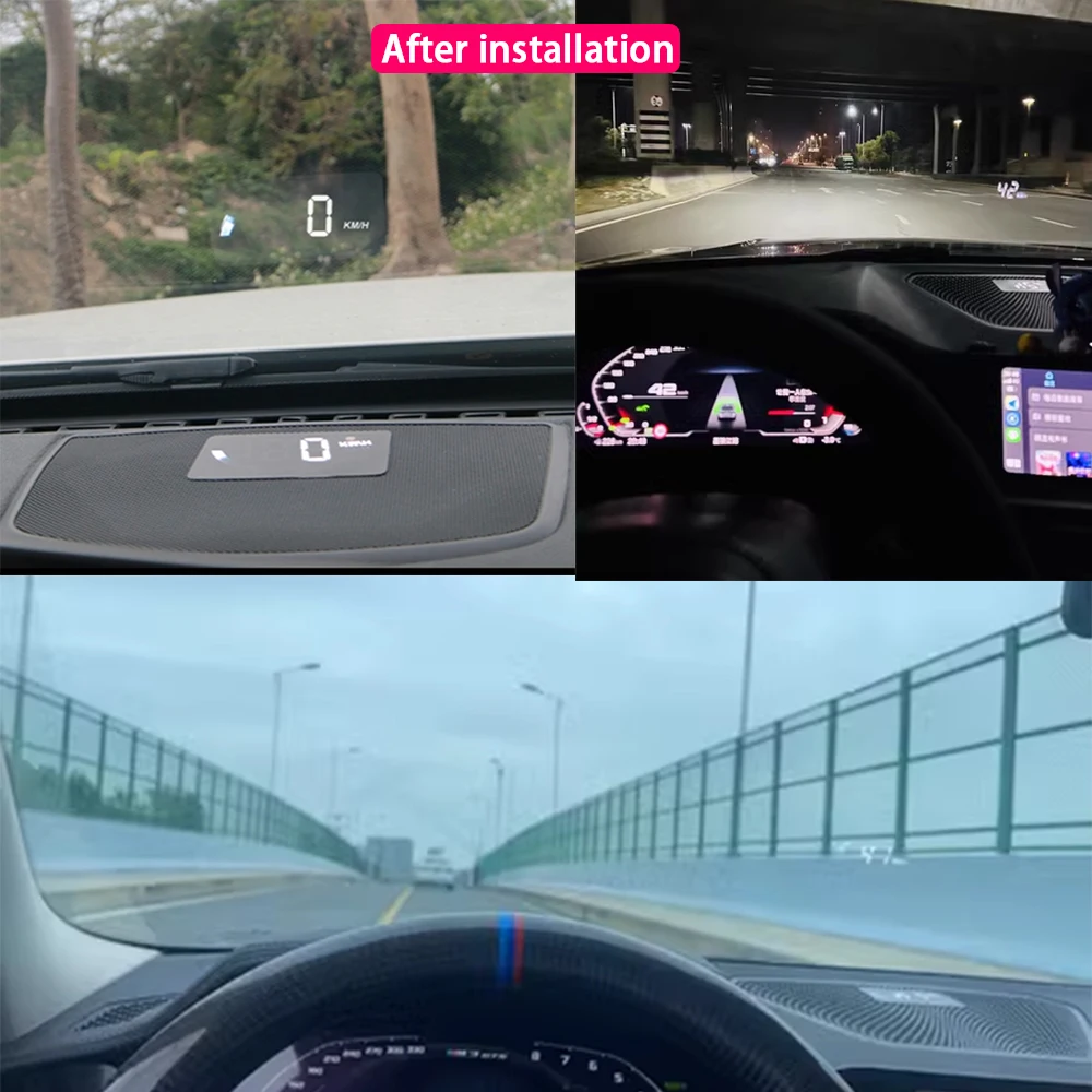 ZJCGO Car Special Hidden HUD Head Up Display Speedometer Speed Projector Alarm for BMW 3 4 Series G20 G21 G22 G23 G26