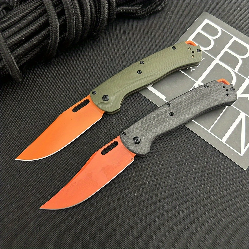 Multi-fuctional Portable High Quality 15535 Folding Pocket Knife Carbon Fiber Handle High Quality Utility Multi-purpose Knives