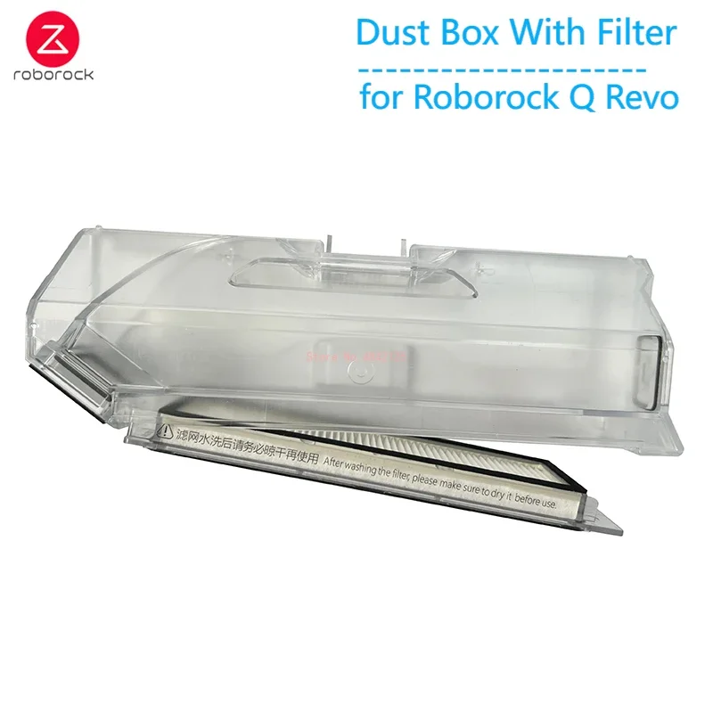 New Original Dustbin for Roborock Q Revo P10 Robot Vacuum Cleaner Parts Dust Box With Filter Washable Filter Accessories
