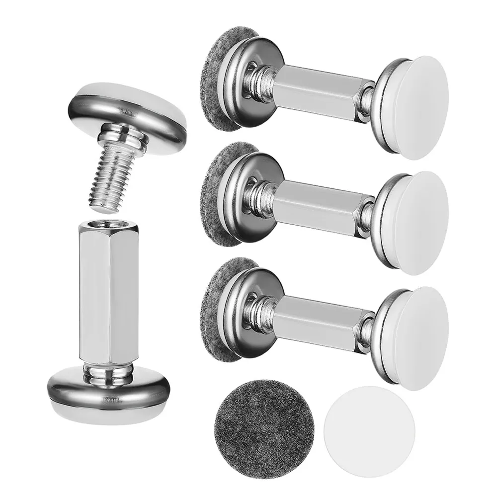 4Sets Adjustable Bed Headboard Stopper Anti-Shake Stabilizer Prevent Protect Wall Support Bed Frame Hardware Attachment