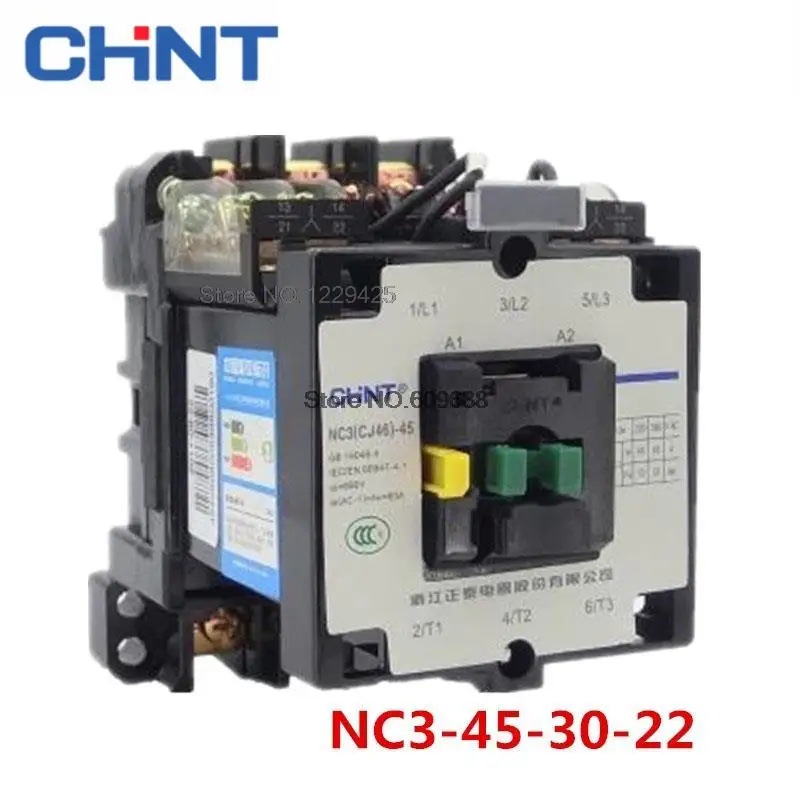 CHINT CHNT NC3 AC Contactor B45 NC3(CJ46)-37 NC3-37 NC3-45 NC3-65 NC3-85 NC3-105 NC3-170 220V 380V 36V