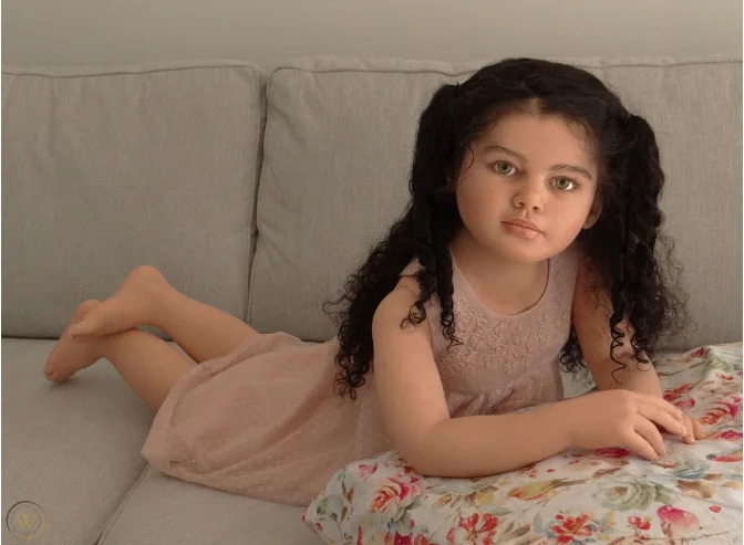 Exclusive LimitedSupply 45inch 4kg Reborn Baby Gabriella Hand-Rooted Hair Painted Finishe Huge Girl With Cloth Body