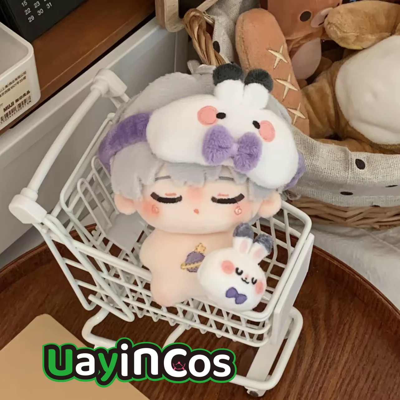 

10cm Love and Deepspace Sylus Caleb Rafayel Stuffed Plushies Doll Clothes Keychain Bag Sleep Series Satchel Eye Mask Anime Game