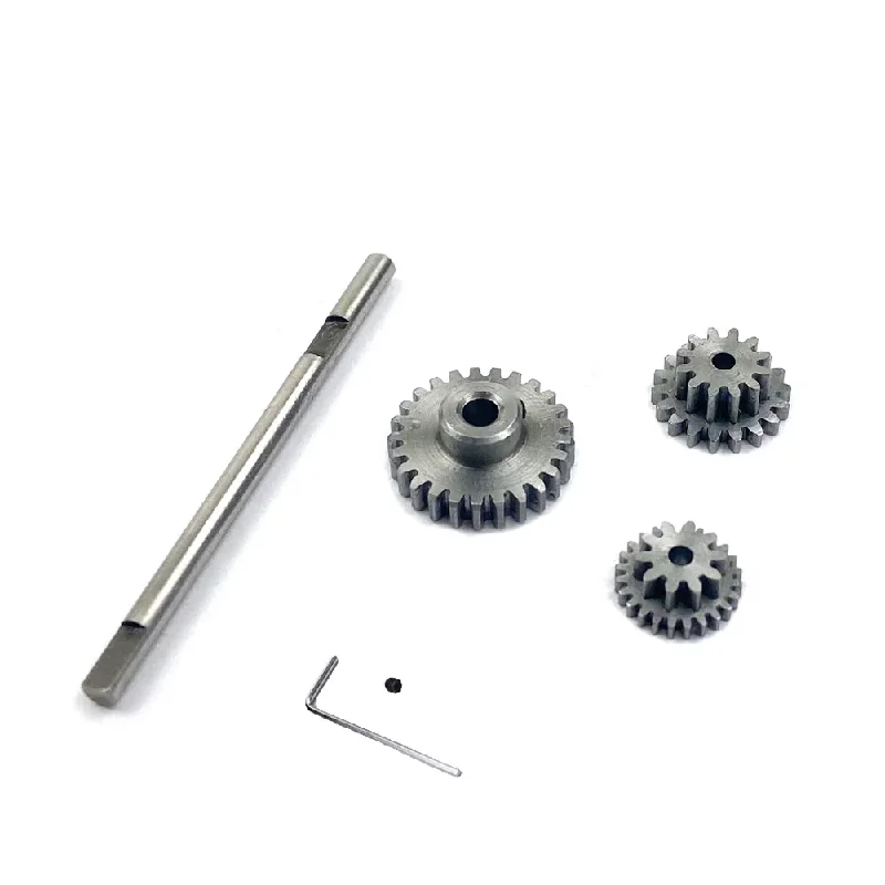 Metal Transmission Gear with D Axis Gearbox Steel Gears Set for WPL D12 D22 D32 1/10 RC Cars Upgrade Parts Accessories