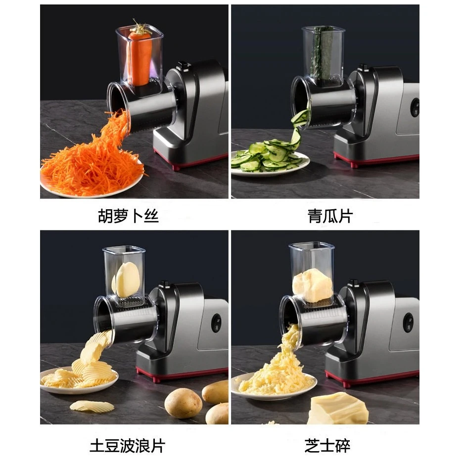 Electric Vegetable Cutter Machine - Multifunctional Slicer Dicer Shredder For Potato/Carrot Time-Saving Household Kitchen Helper