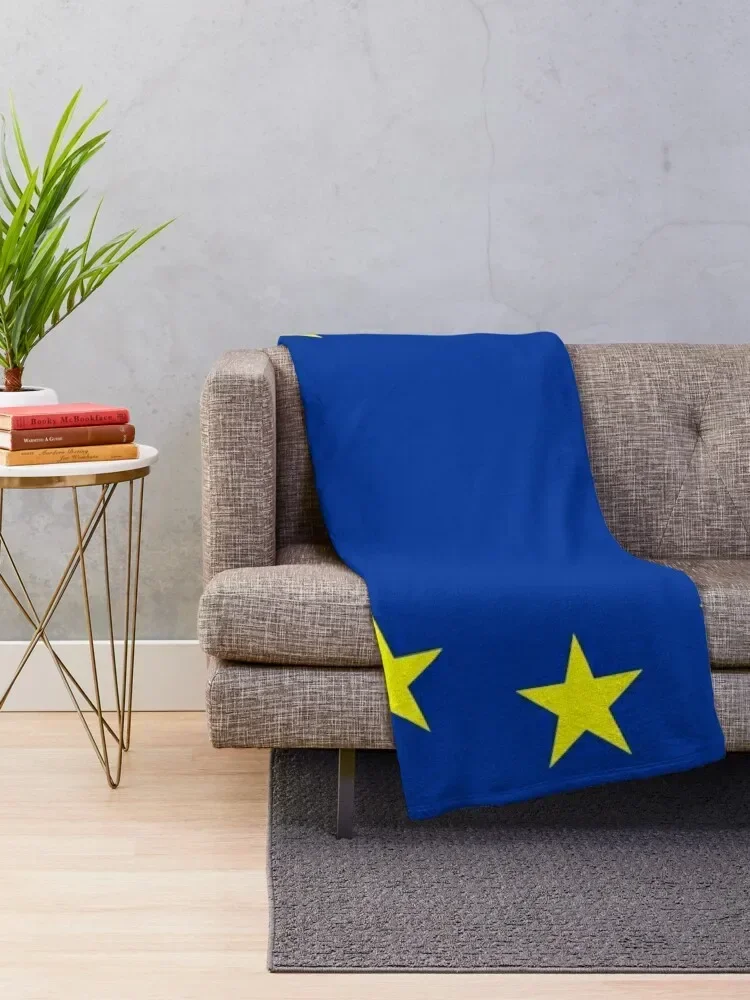 European Union Stars Flag Throw Blanket Baby Quilt Blankets