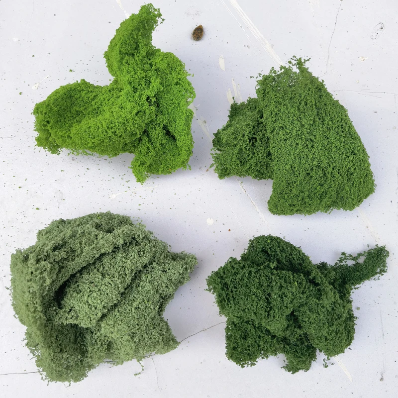 Esponja filamentosa de malla de 160ML/botella, grupo de polvo de árbol, arbusto, vegetación, materiales para hacer escenas DIY, diseño de Diorama