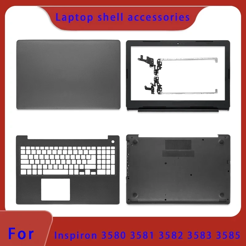 Suitable for Inspiron 3580 3581 3582 3583 3585 Laptop LCD Back Cover, Screen Frame Palm Rest, Bottom Cover Hinge ABCD Cover
