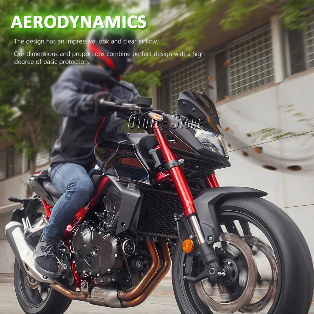 الزجاج الأمامي لهوندا CB750 الدبور 750 2023 2024 اكسسوارات الدراجات النارية شاشة الرياح منحرف تمديد مع قوس