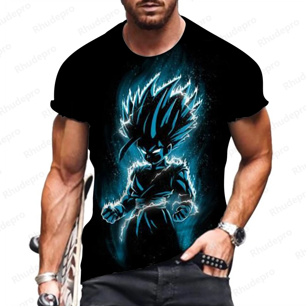 เสื้อยืดอะนิเมะดราก้อนบอล Z goku สำหรับผู้ชาย100-5XL เสื้อยืดแฟชั่นสตรีทแวร์เสื้อยืดเสื้อยืดเสื้อยืดเสื้อเชิ๊ตเสื้อยืดคุณภาพสูงสำหรับผู้ชาย