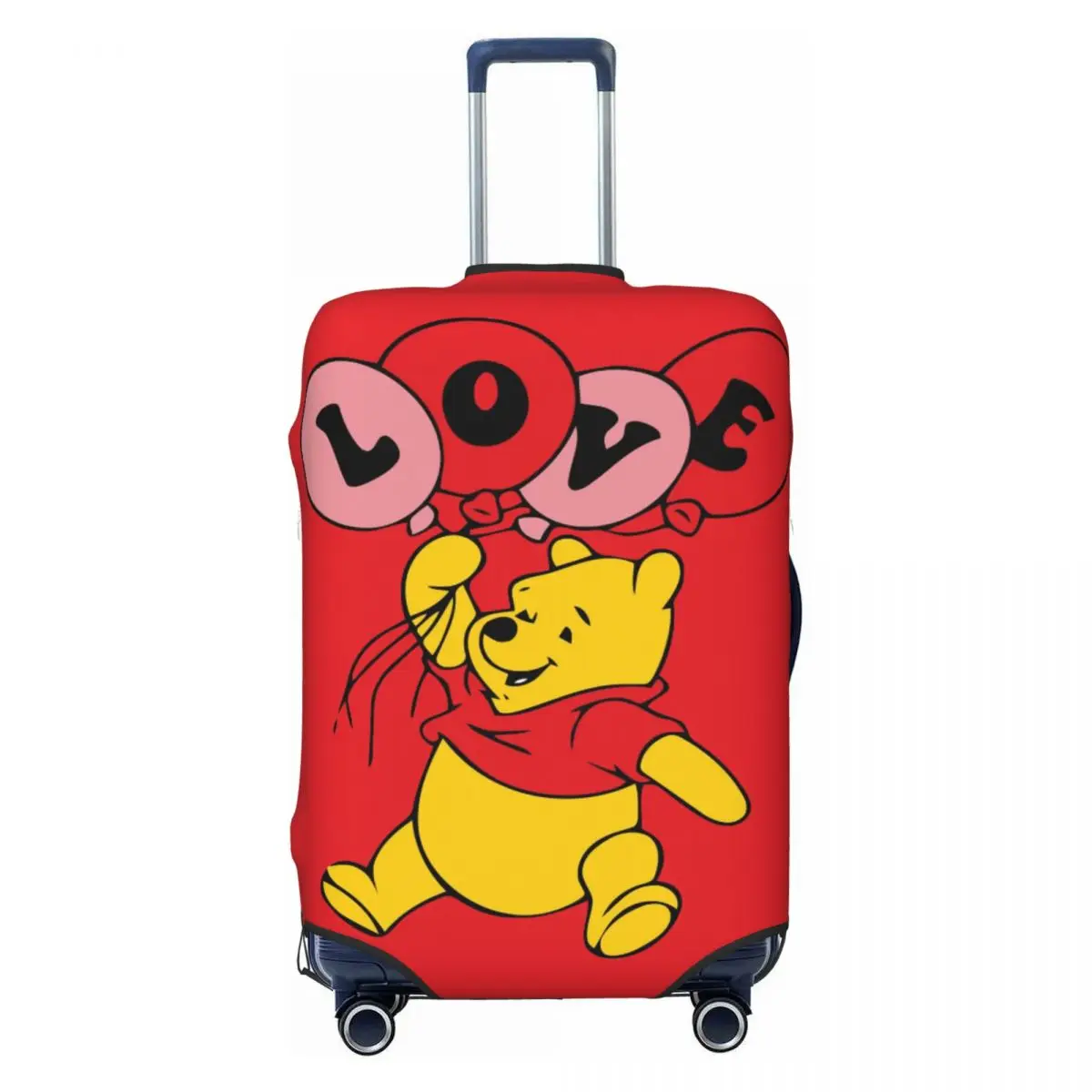 

Custom Winnie The Pooh Love Luggage Cover Protector Funny Travel Suitcase Covers for 18-32 Inch