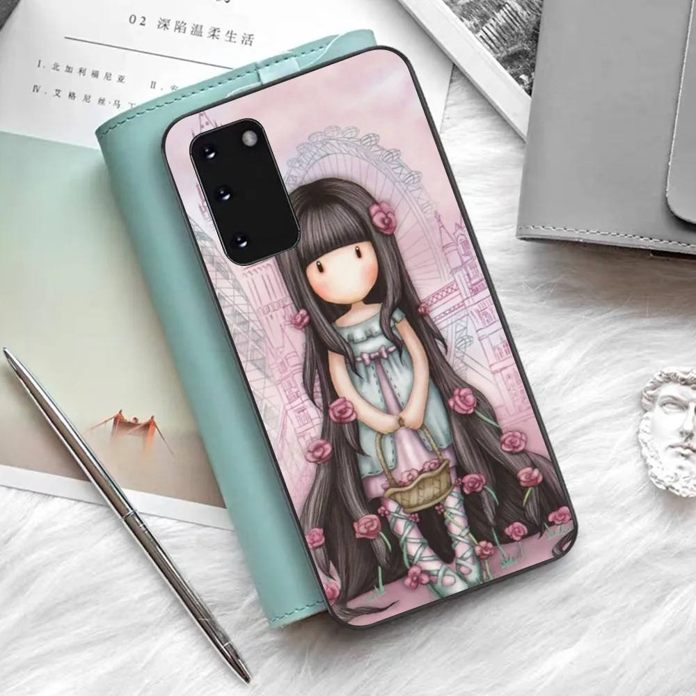 S-Santoro-Gorjuss Cute Cartoon Girl Phone Case For Samsung S 9 10 20 21 22 23 30 23plus lite Ultra FE S10lite Fundas