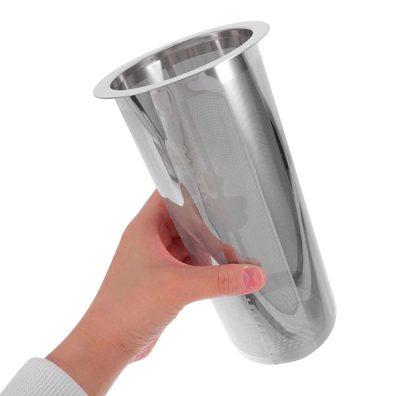 

Stainless Filter Mesh Infuser Jar Strainer Metal Brew Pot Accessories Easy Clean Cold Brew Fruit Juice Tea for Home