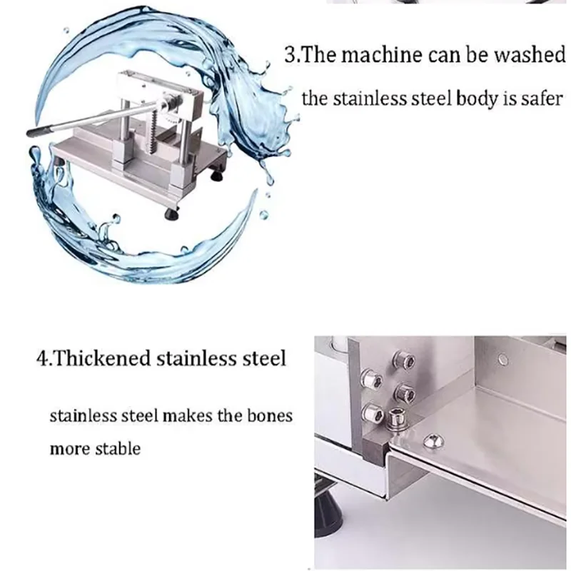 

Manual Bone Cutting Machine Fresh Frozen Meat Cutter Machine Stainless Steel