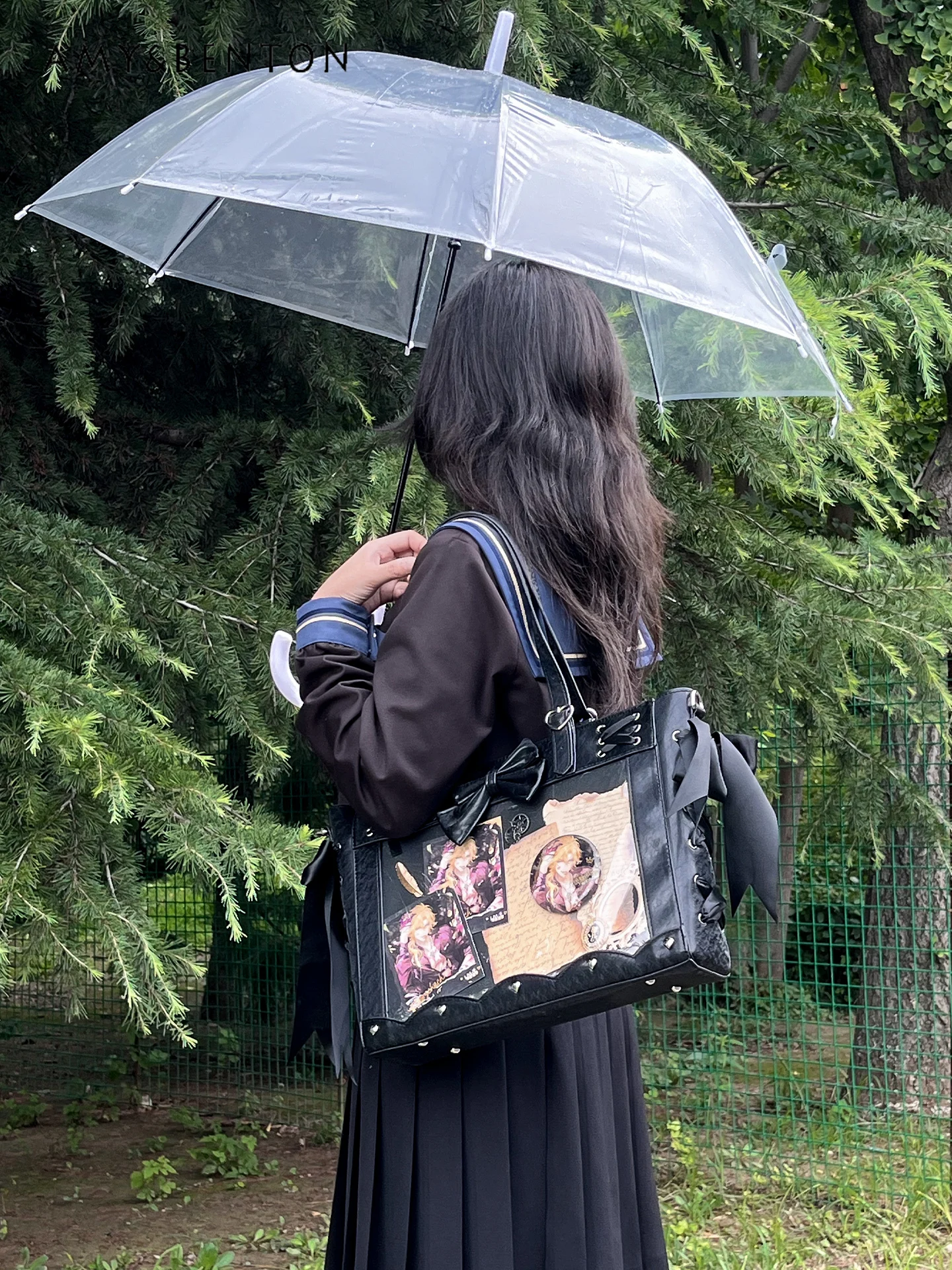 Original Subculture Punk Daily Shoulder Bag College Style Sweet Large Capacity Itabag Commuting Versatile Fashion Crossbody Bag