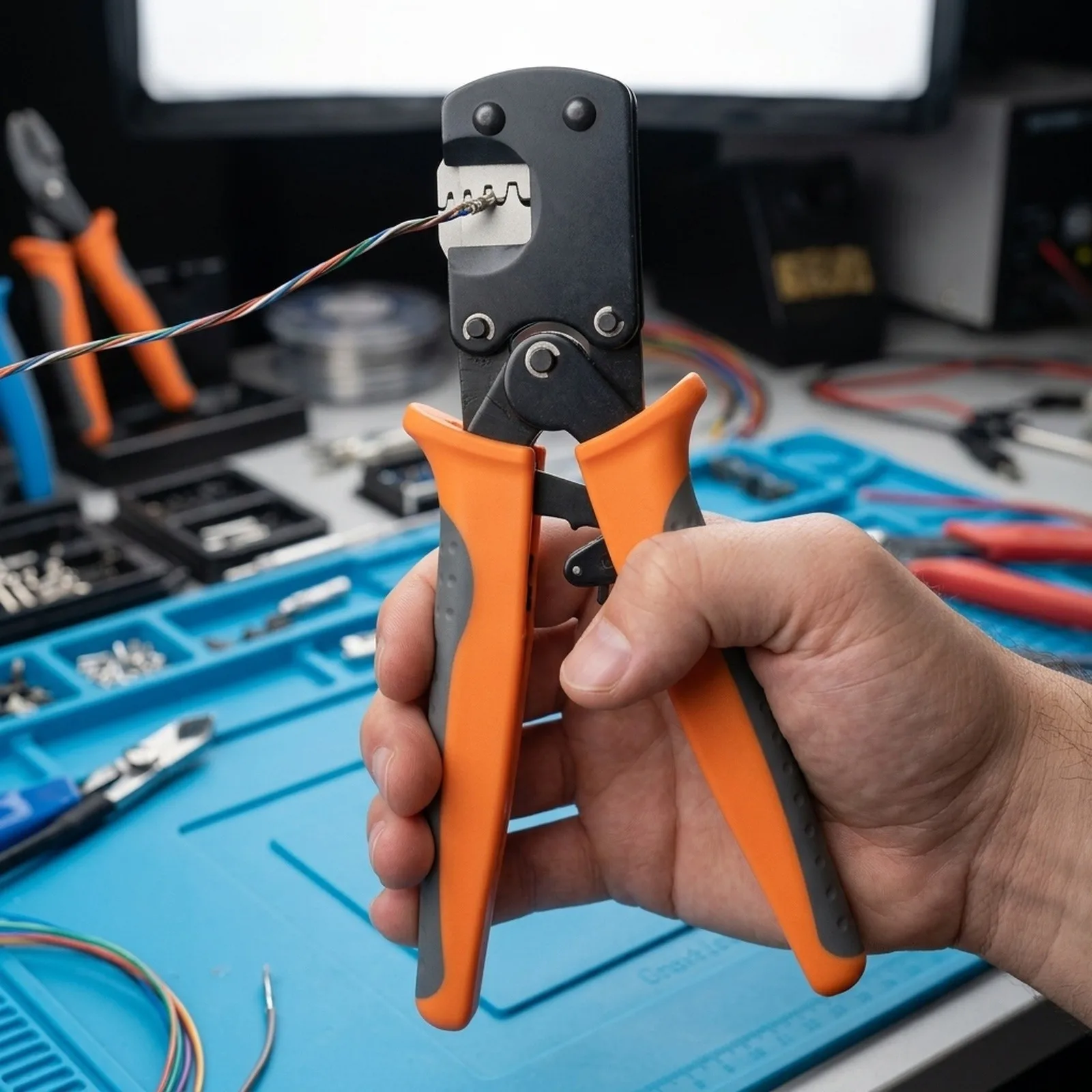 Equipment Crimping Tool 0.03-0.52mm² 32-20AWG Crimping Tool Micro-Connector Pin Stability Fits for molex CLIK-Mate