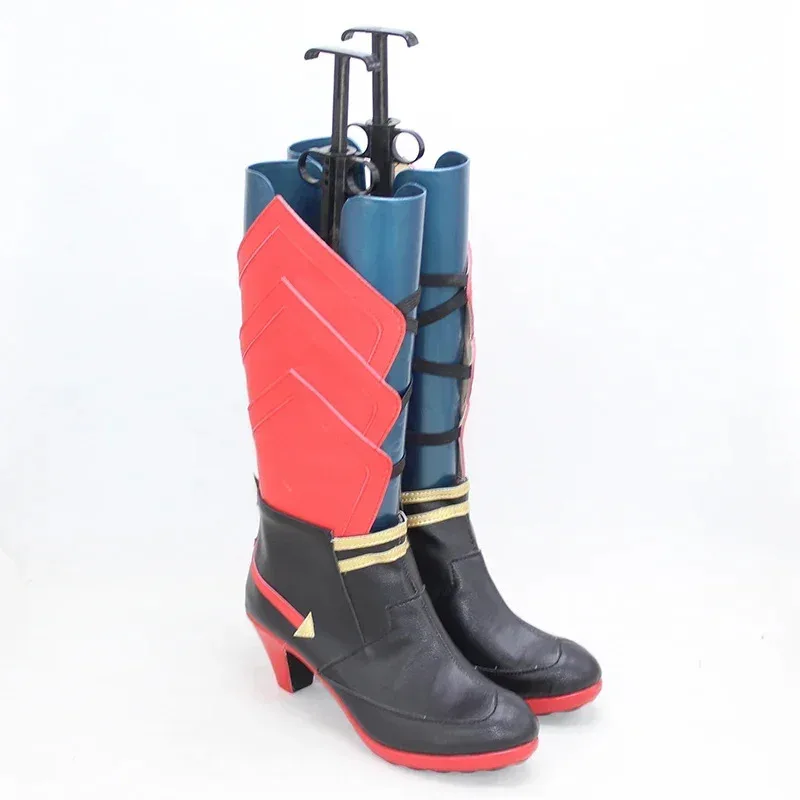 

NewGame honkai impact 3 Yae Sakura cosplay PU leather shoes Halloween carnival boots prop custom made2025
